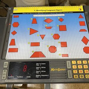 Vintage Math Safari Electronic Learning Game Console Educational Insights Tested